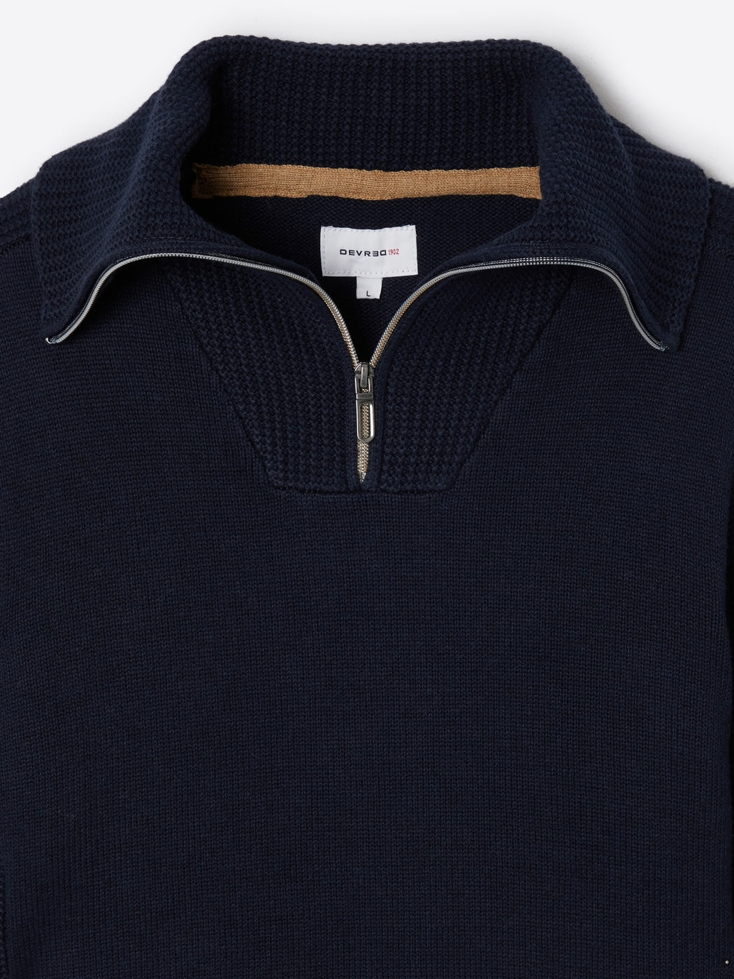 Pull col camionneur en coton cachemire - DEVRED 1902