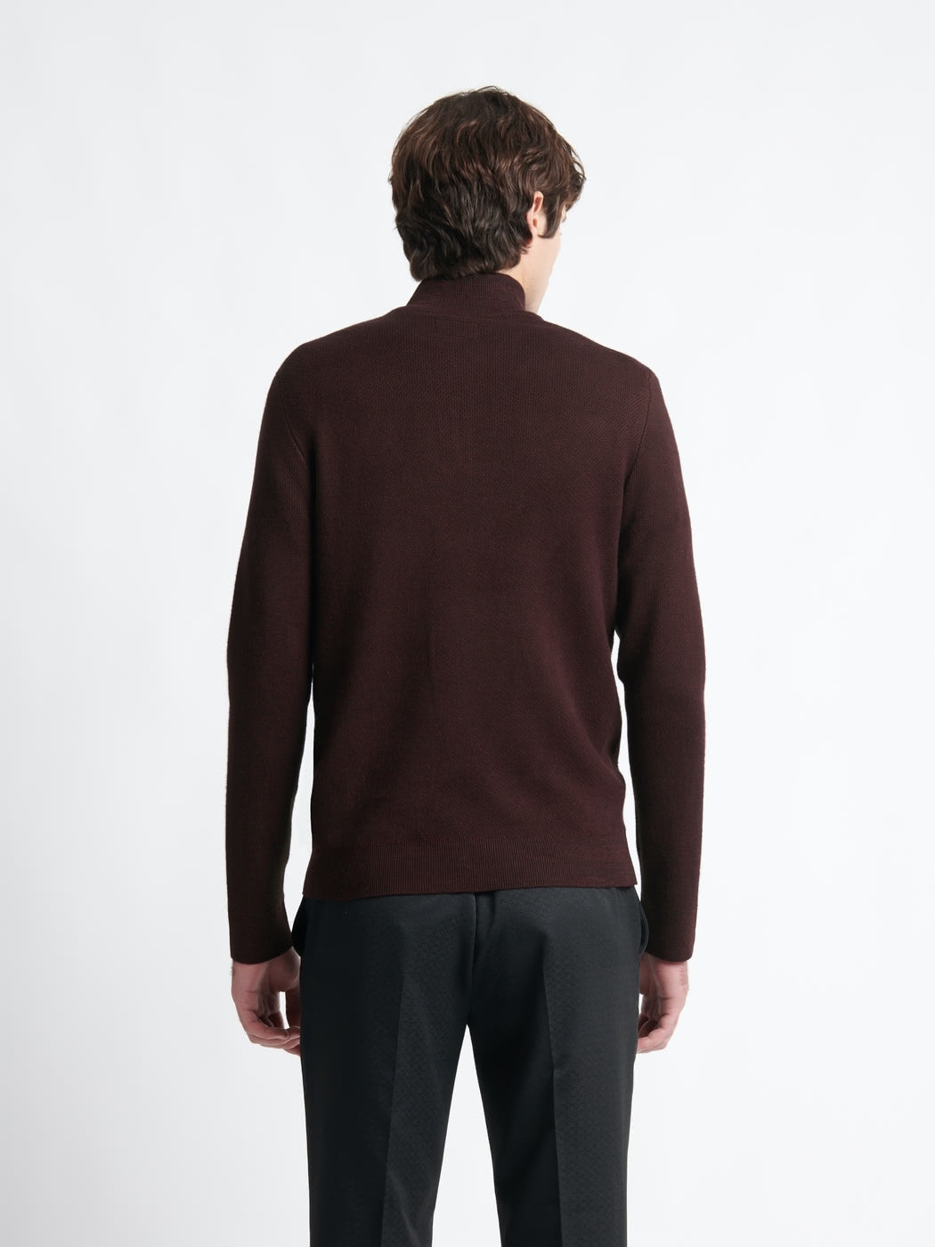 Pull col montant chiné en viscose - DEVRED 1902