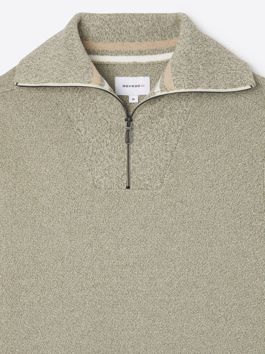 Pull col camionneur en coton bio - DEVRED 1902