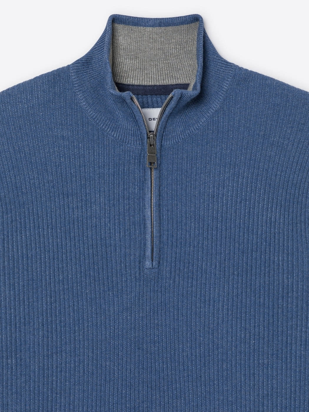 Pull col cheminée zip viscose certifiée - DEVRED 1902