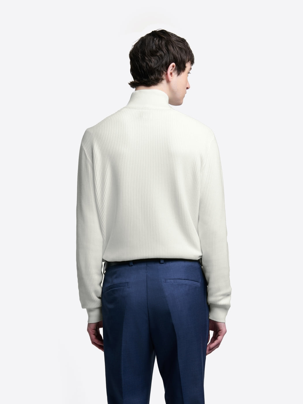Pull col cheminée zip viscose certifiée - DEVRED 1902