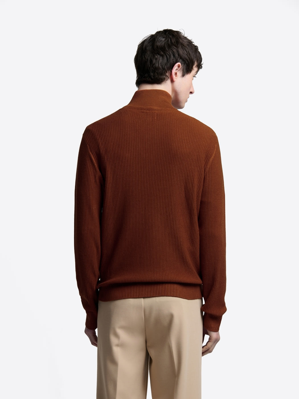 Pull col cheminée zip viscose certifiée - DEVRED 1902