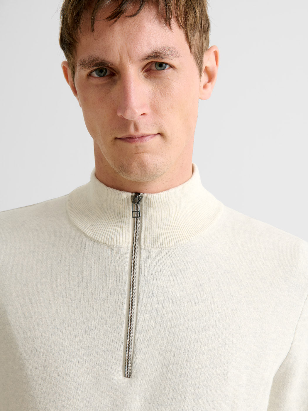 Pull zippé en coton cachemire - DEVRED 1902