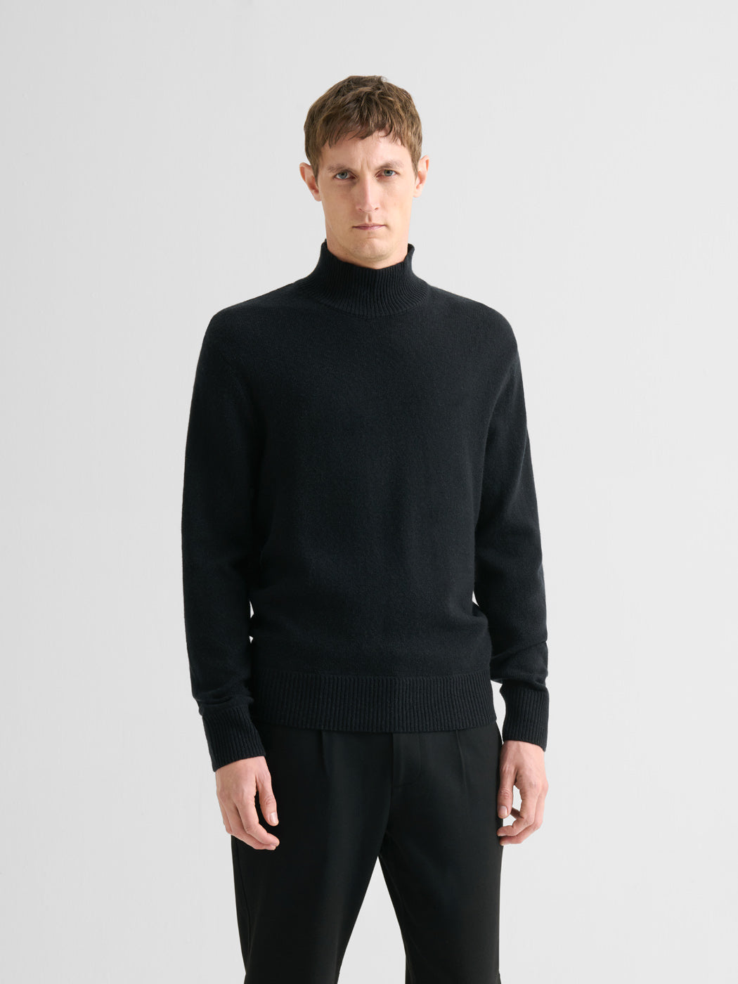Pull col montant en laine et cachemire - DEVRED 1902