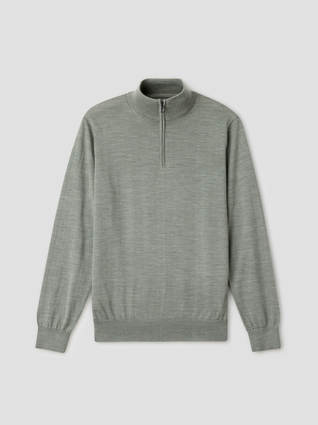 Pull col cheminée zippé en laine Mérinos - DEVRED 1902