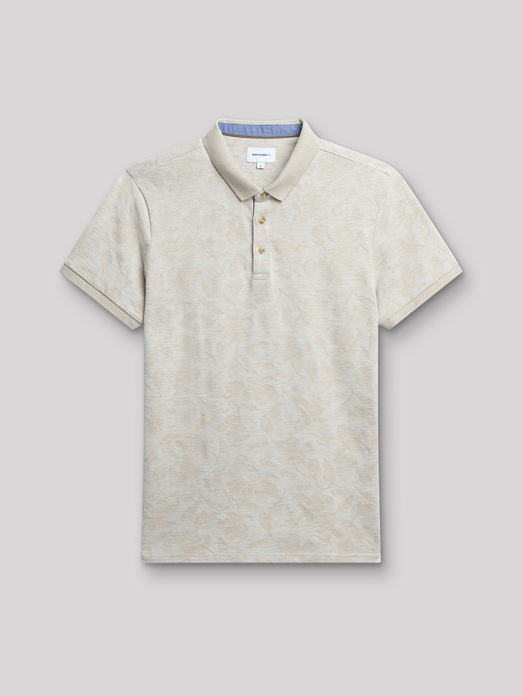 Polo à manches courtes jacquard bicolore - DEVRED 1902