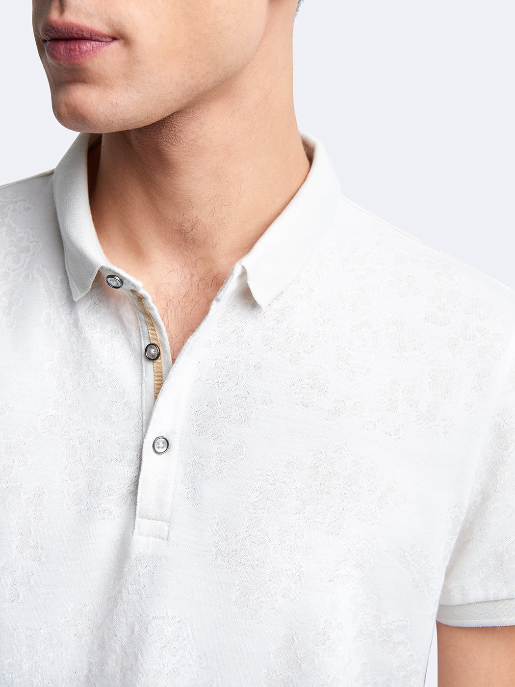 Polo manches courtes en coton à motif - DEVRED 1902