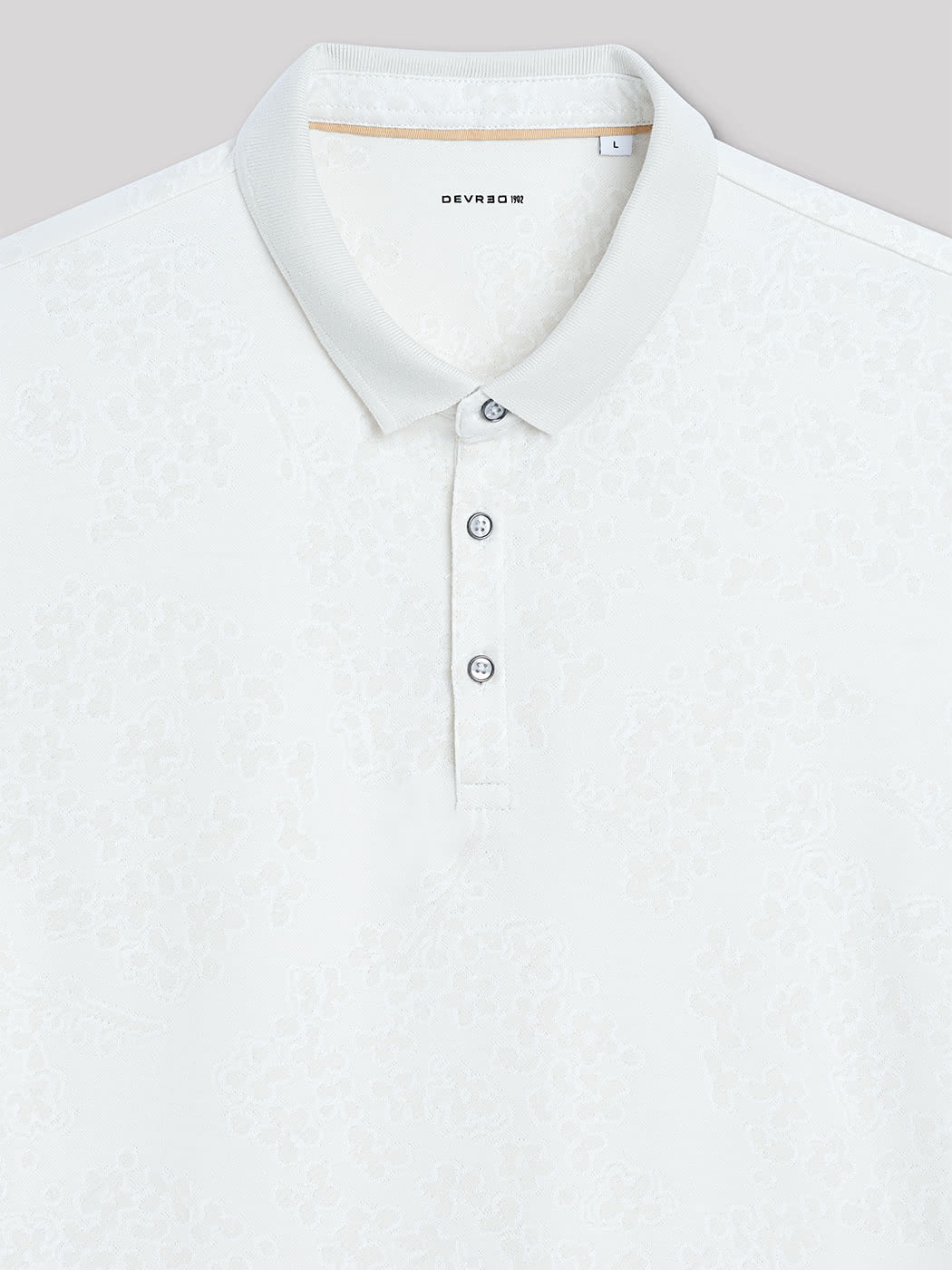 Polo manches courtes en coton à motif - DEVRED 1902