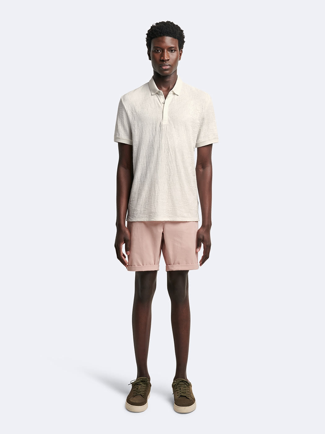 Polo manches courtes en coton à motif - DEVRED 1902