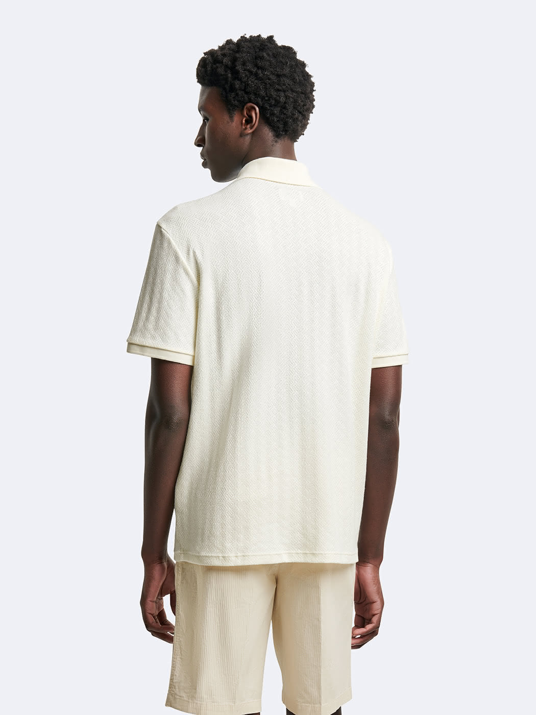 Polo manches courtes en coton à motif - DEVRED 1902
