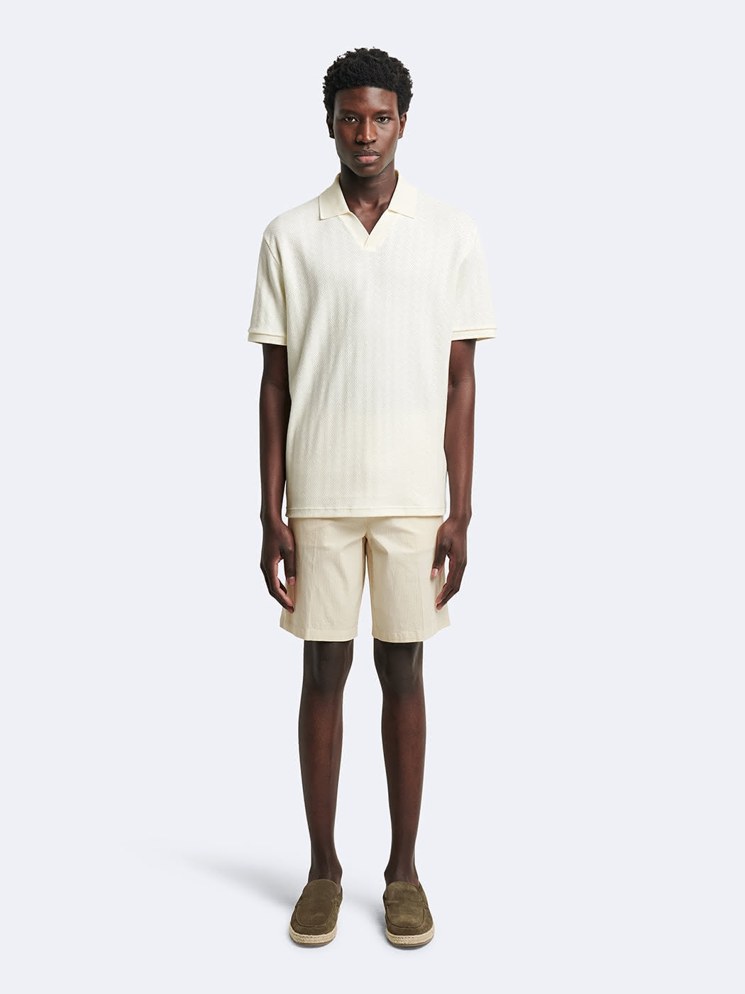 Polo manches courtes en coton à motif - DEVRED 1902