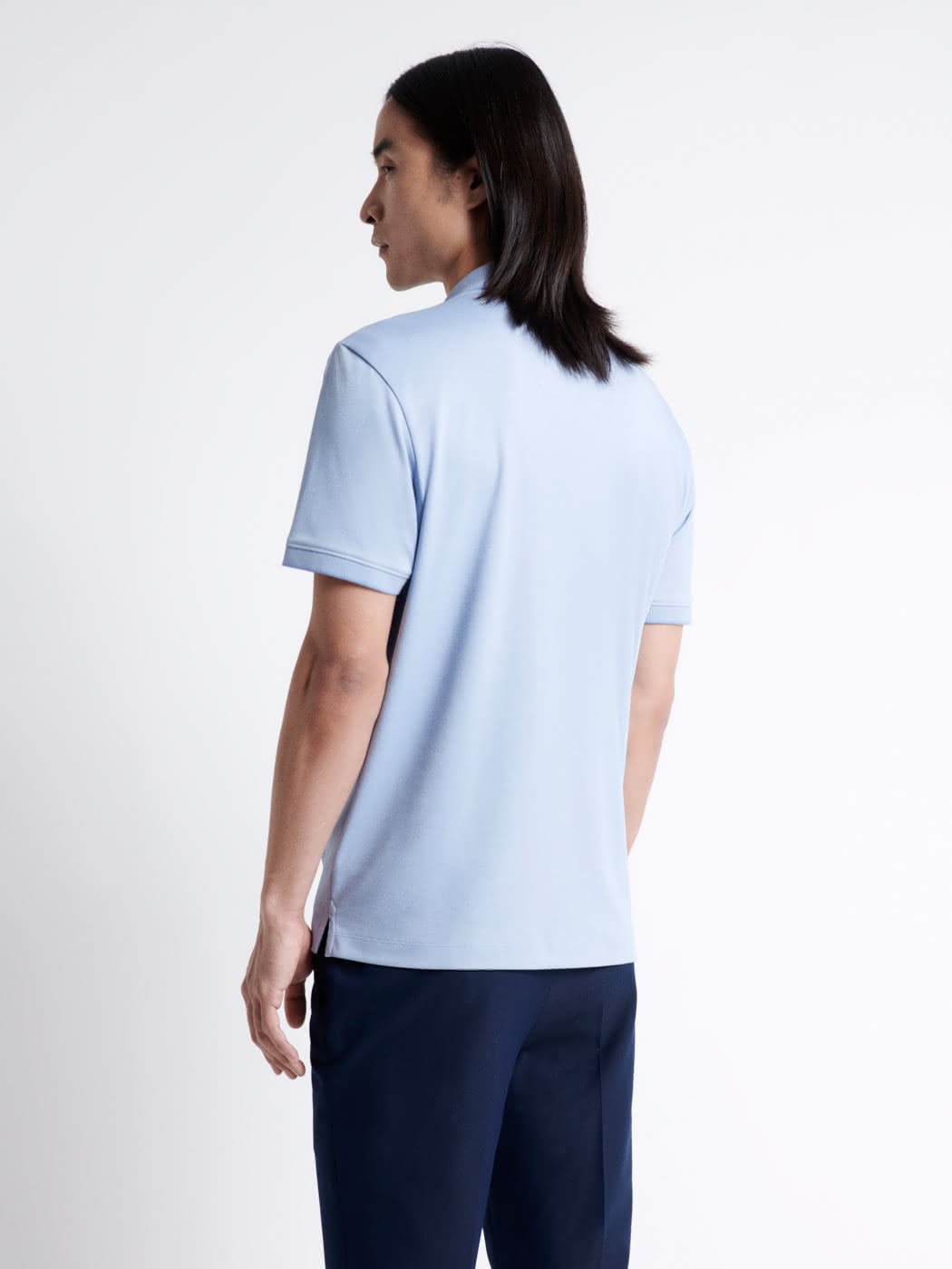 Polo manches courtes faux-uni en coton - DEVRED 1902