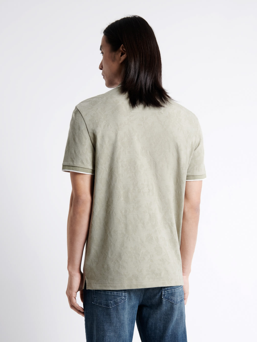 Polo manches courtes fleuri en coton - DEVRED 1902