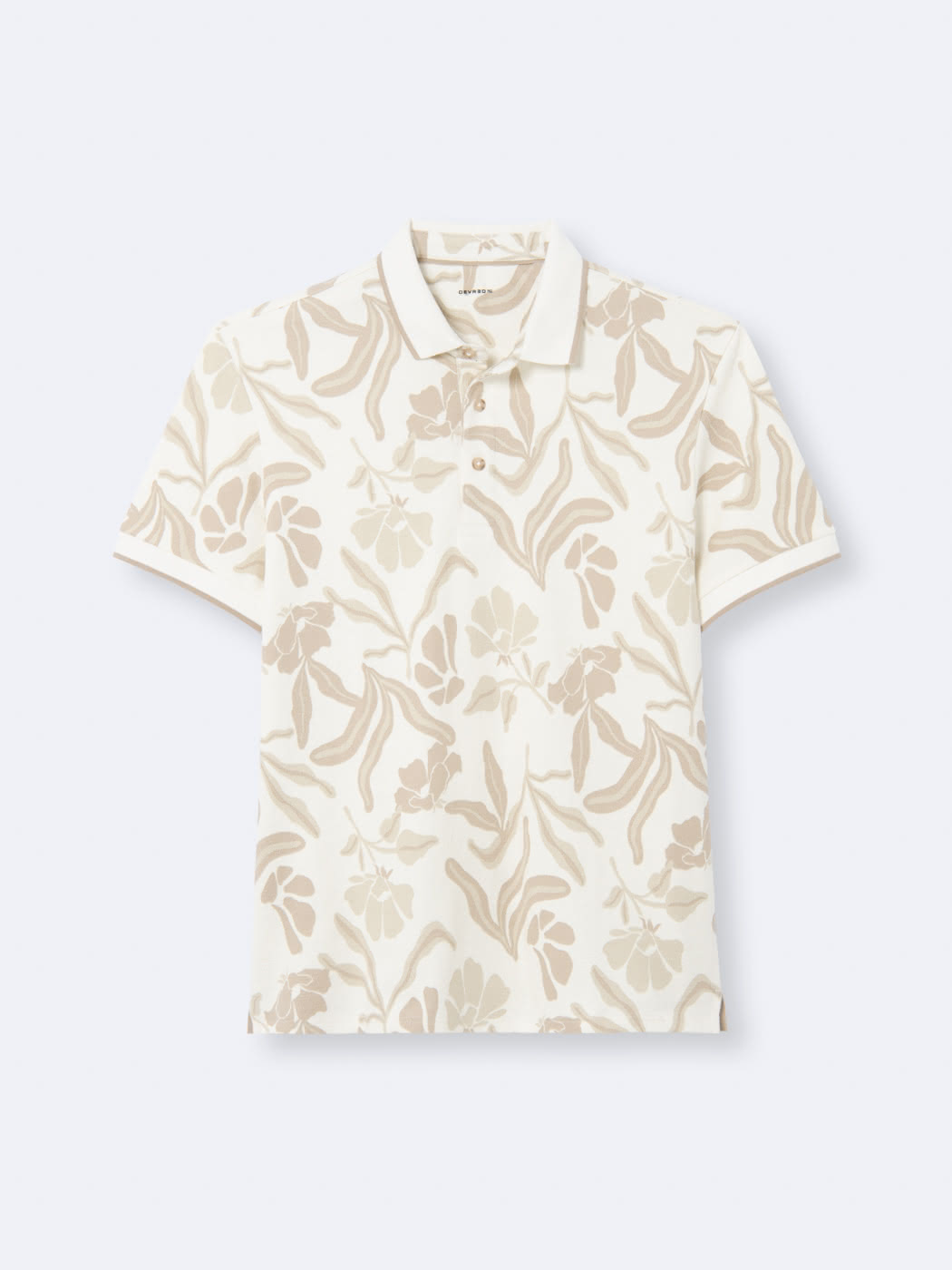 Polo manches courtes 100% coton fleuri - DEVRED 1902