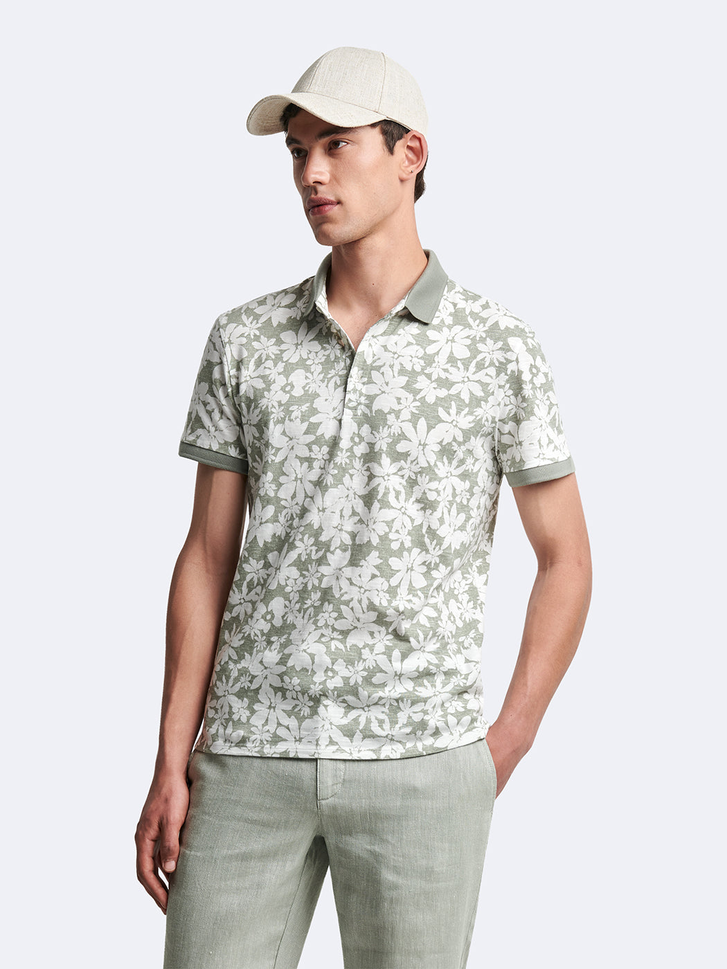 Polo manches courtes 100% coton fleuri - DEVRED 1902