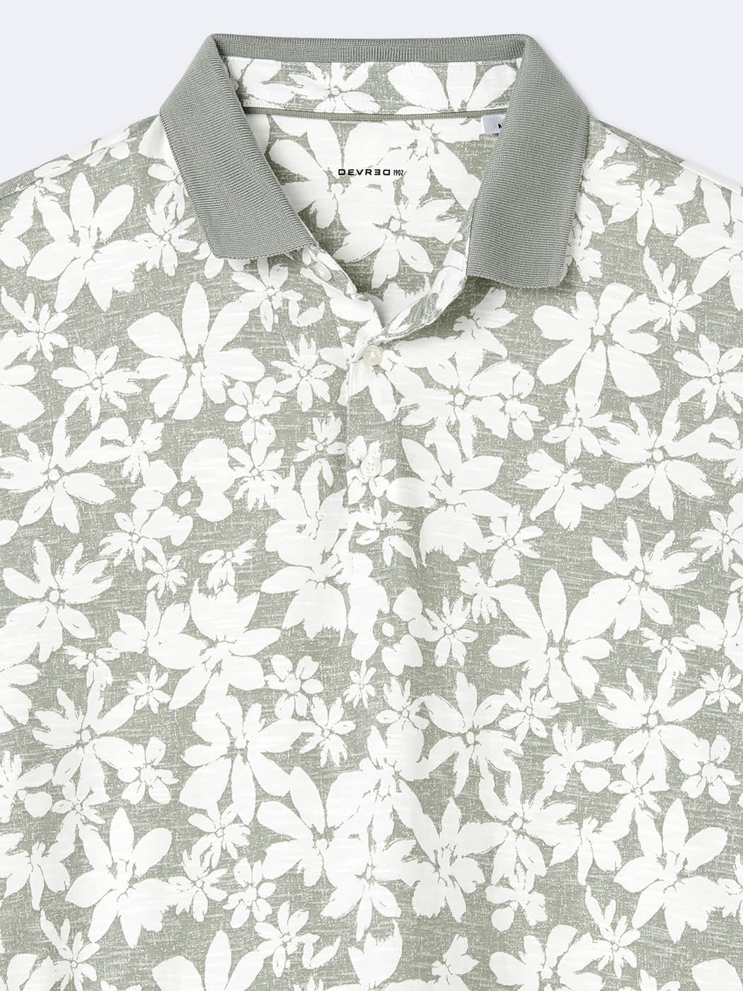Polo manches courtes 100% coton fleuri - DEVRED 1902