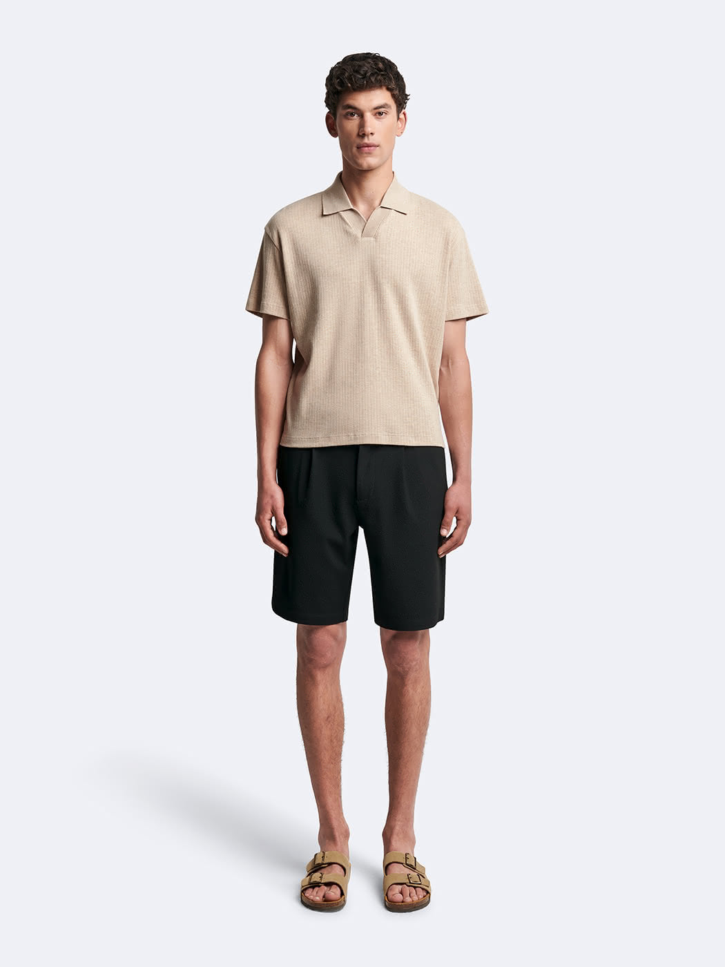 Polo manches courtes en coton col requin - DEVRED 1902