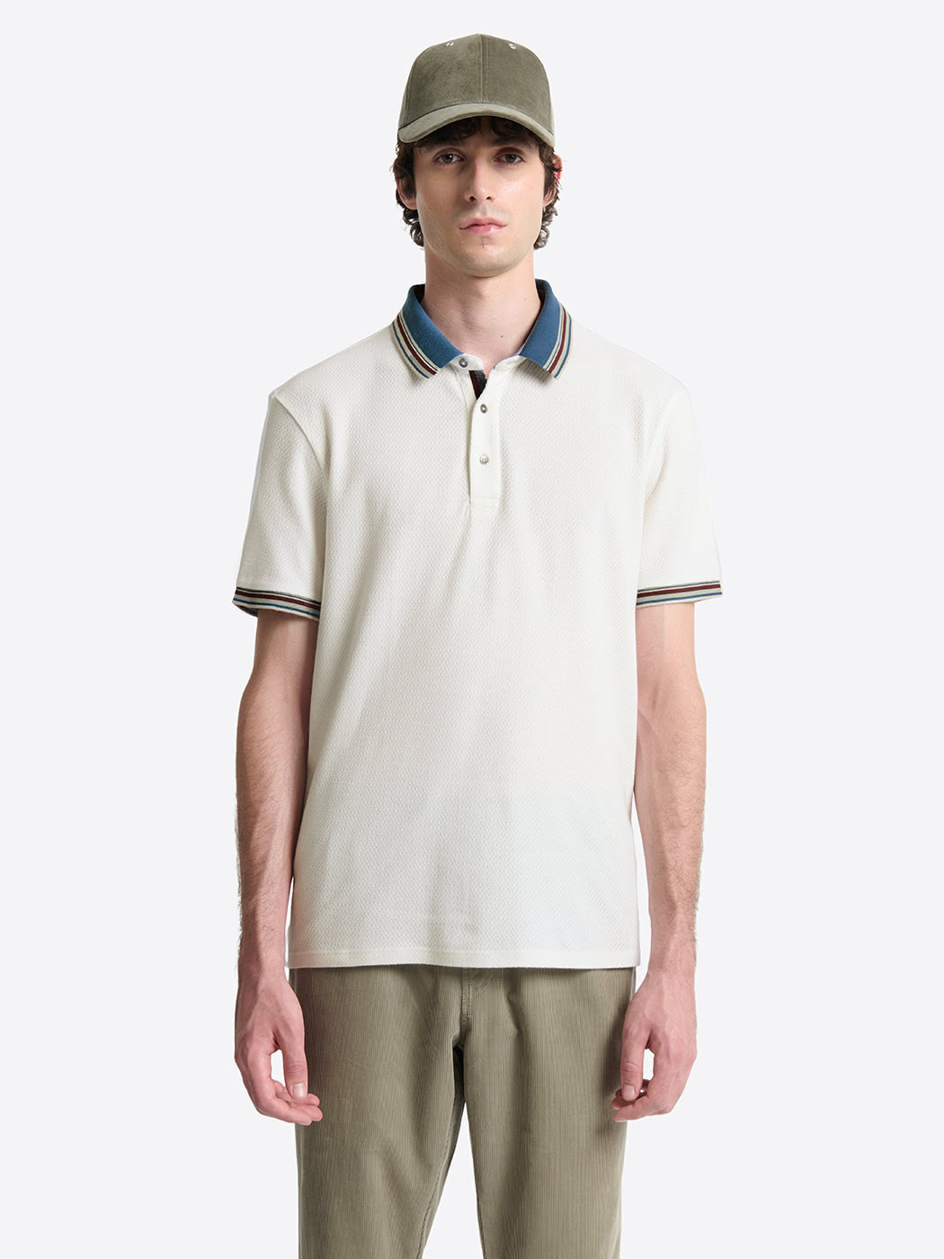Polo col rayé en coton - DEVRED 1902