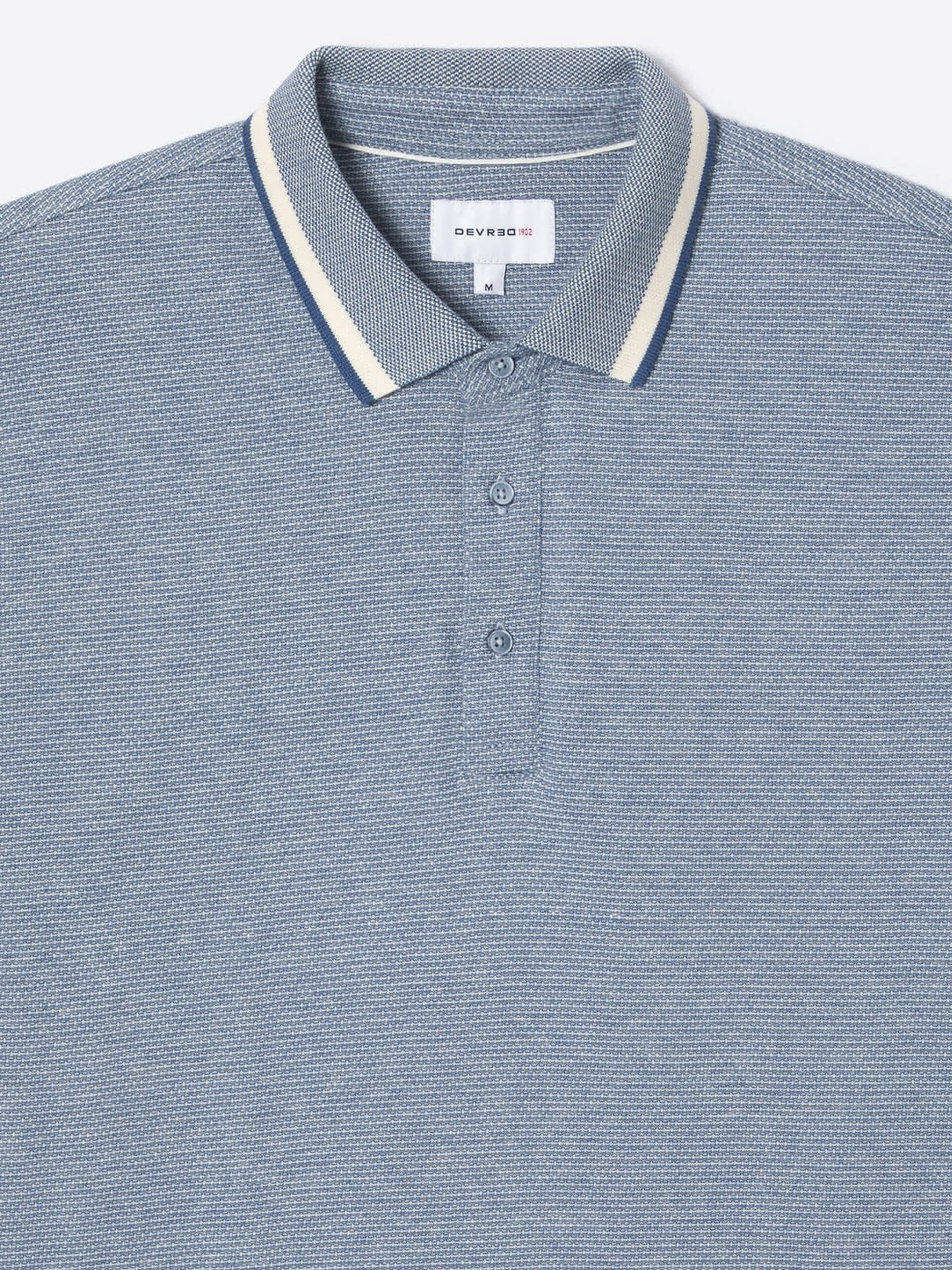 Polo col boutonné en coton bio - DEVRED 1902