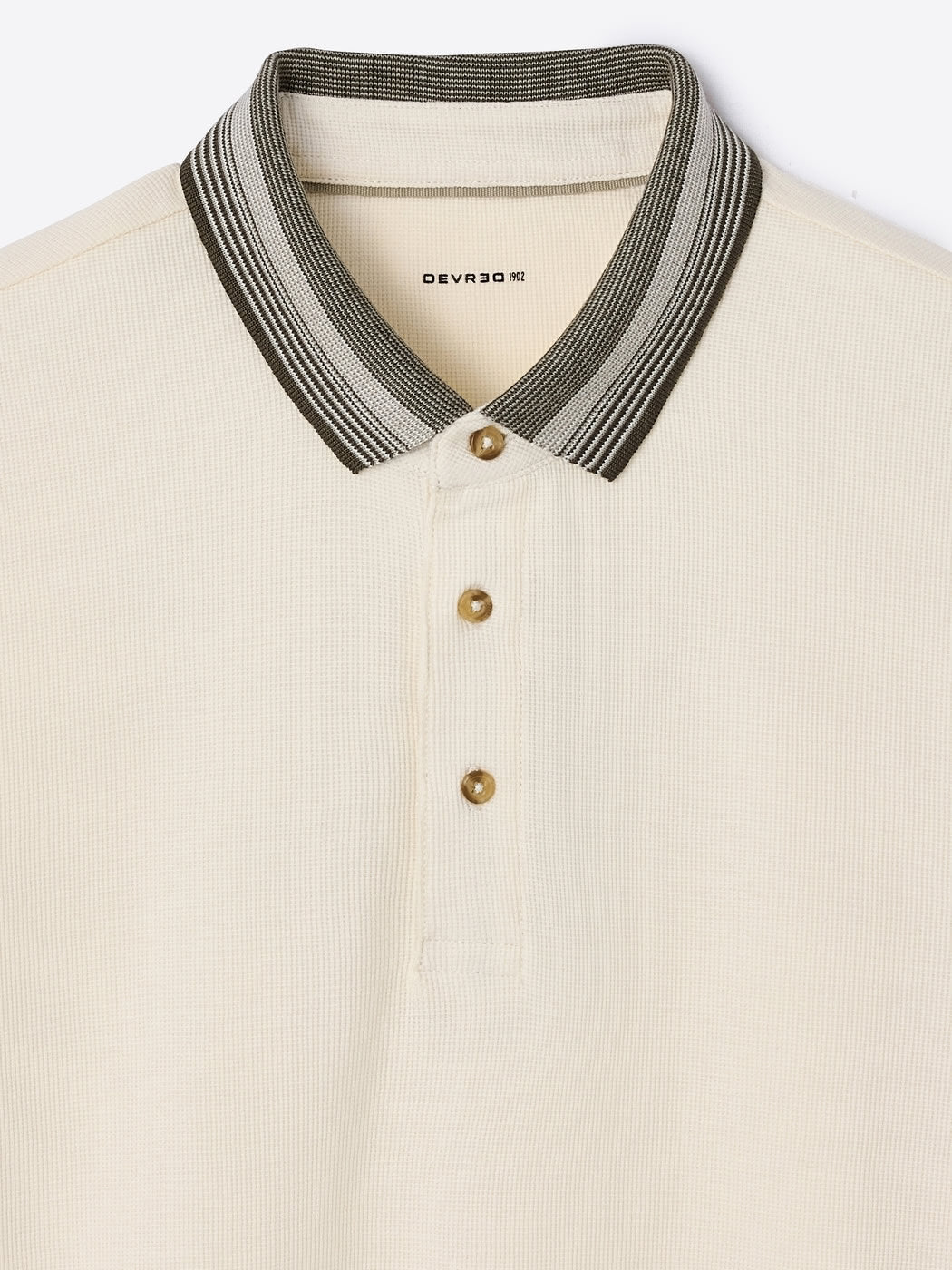 Polo boutonné gauffré - DEVRED 1902