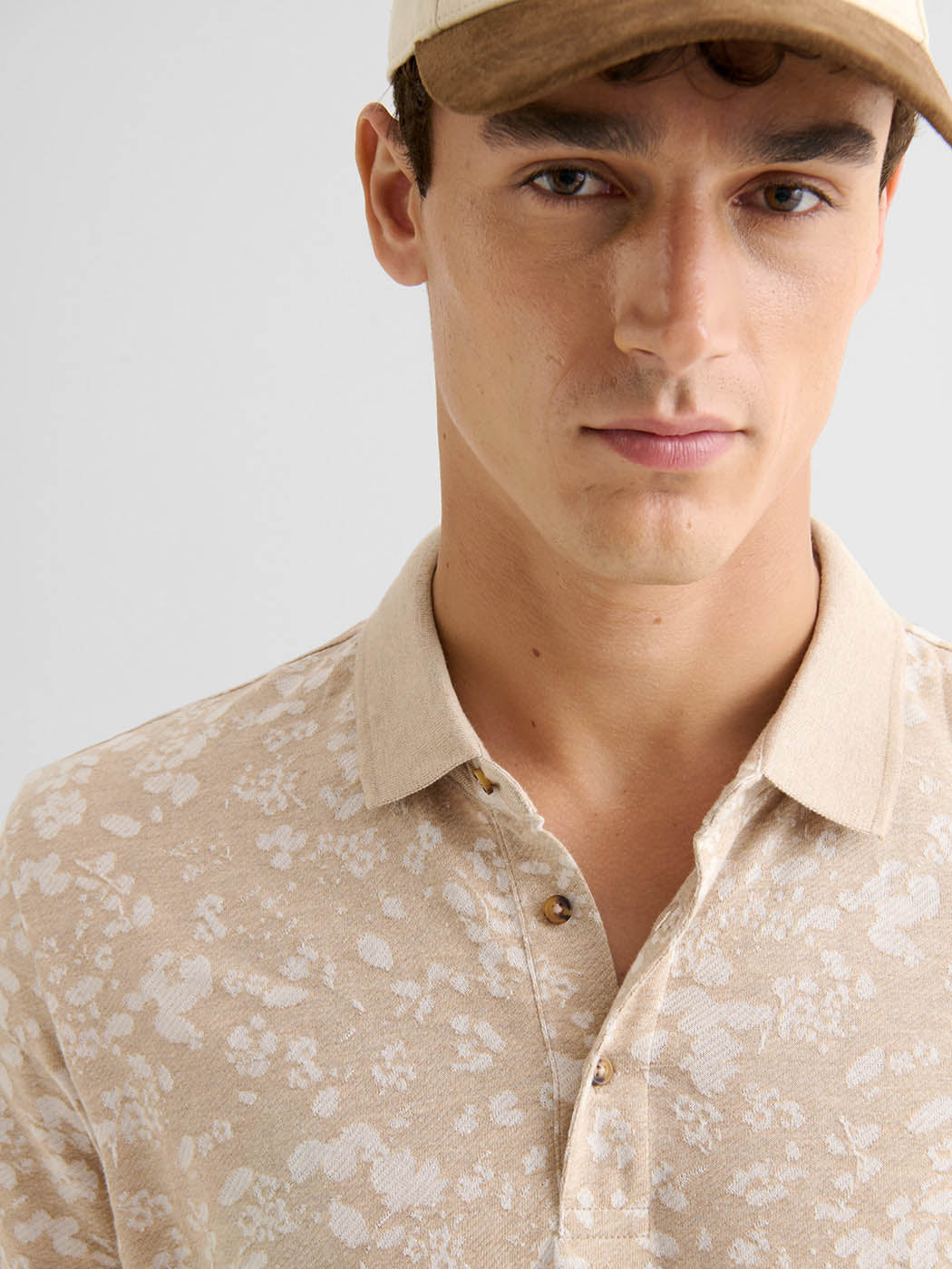 Polo boutonné en jacquard - DEVRED 1902