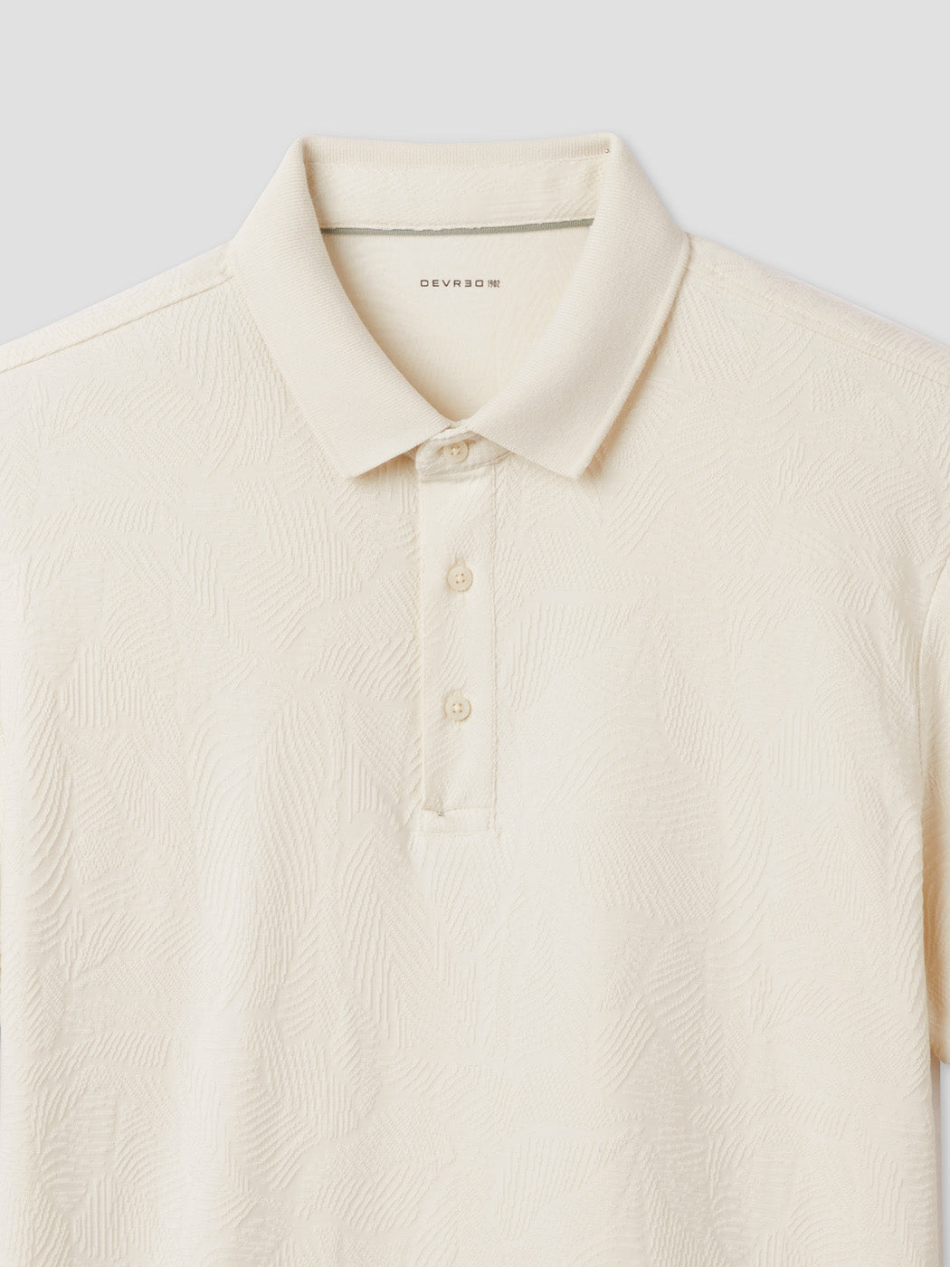 Polo boutonné en jacquard - DEVRED 1902