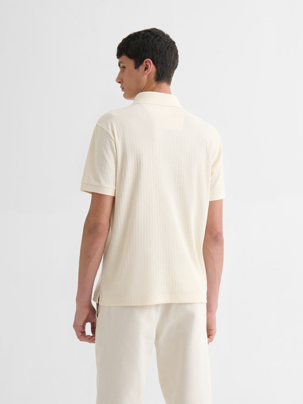 Polo col V effet maille - DEVRED 1902