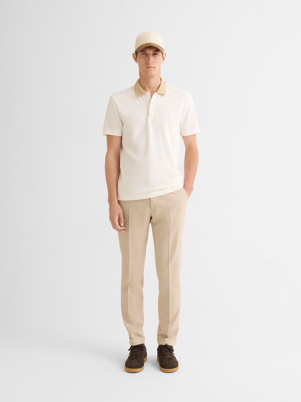 Polo boutonné en jacquard - DEVRED 1902
