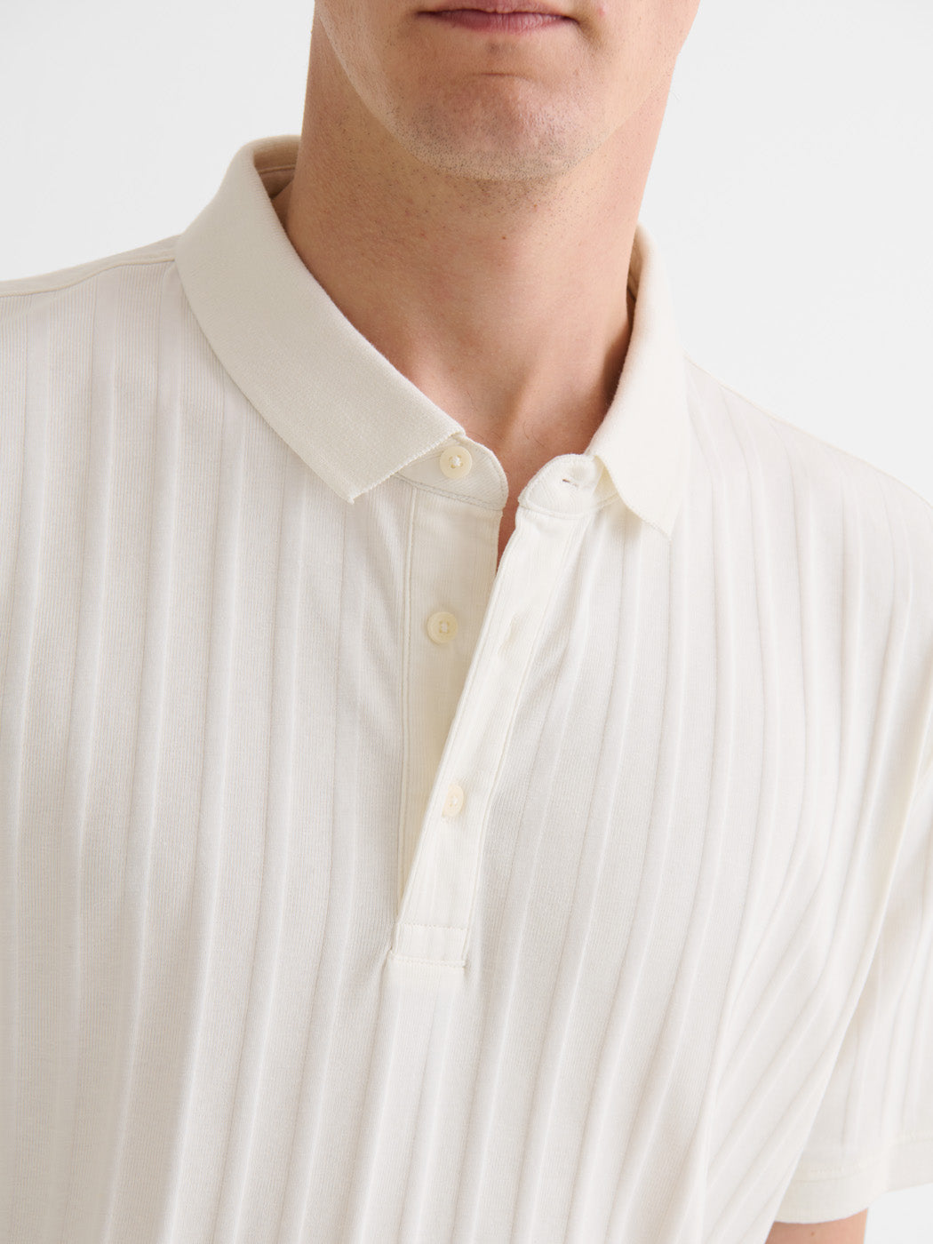 Polo boutonné en seersucker - DEVRED 1902