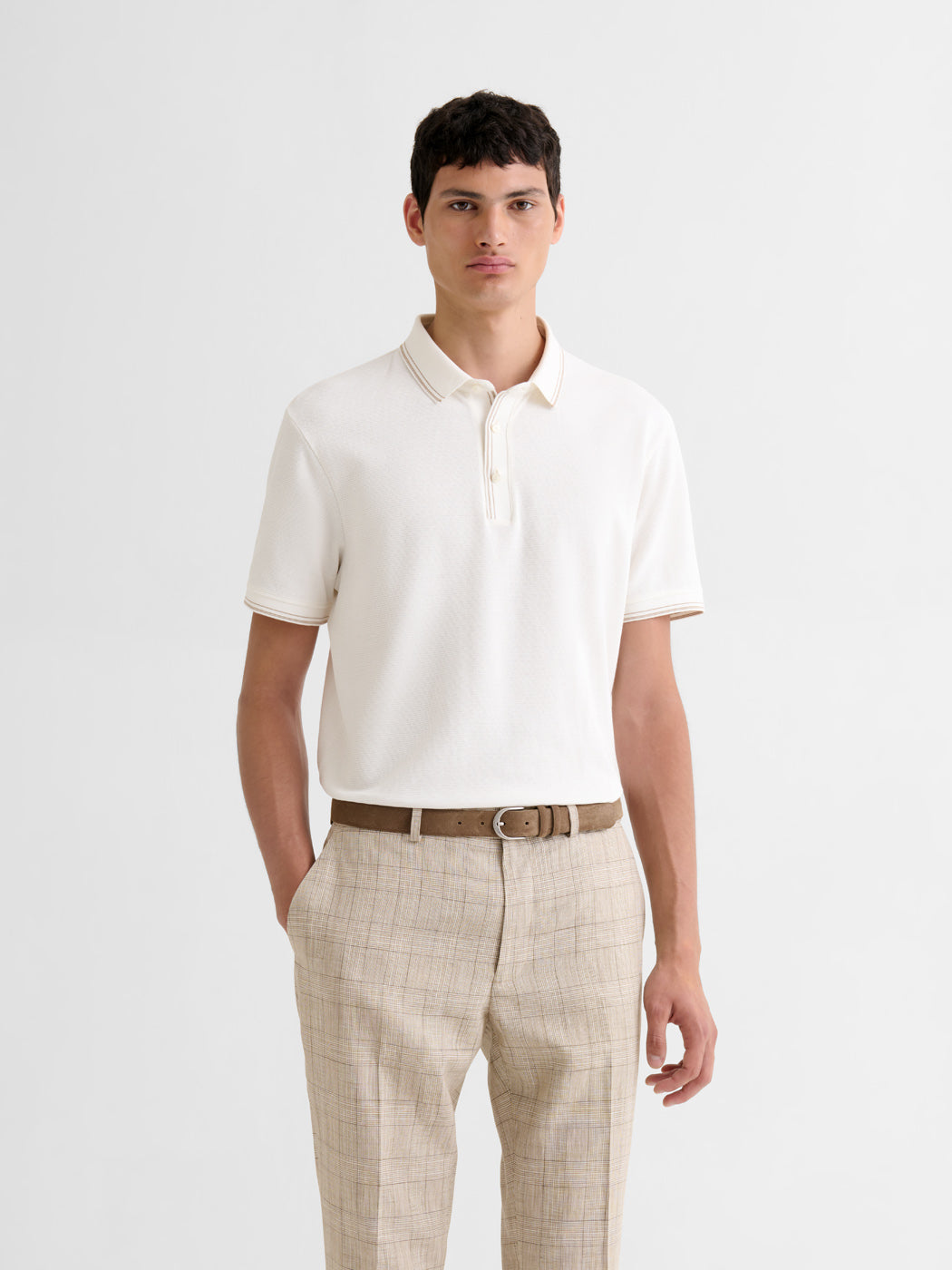 Polo boutonné en jacquard - DEVRED 1902