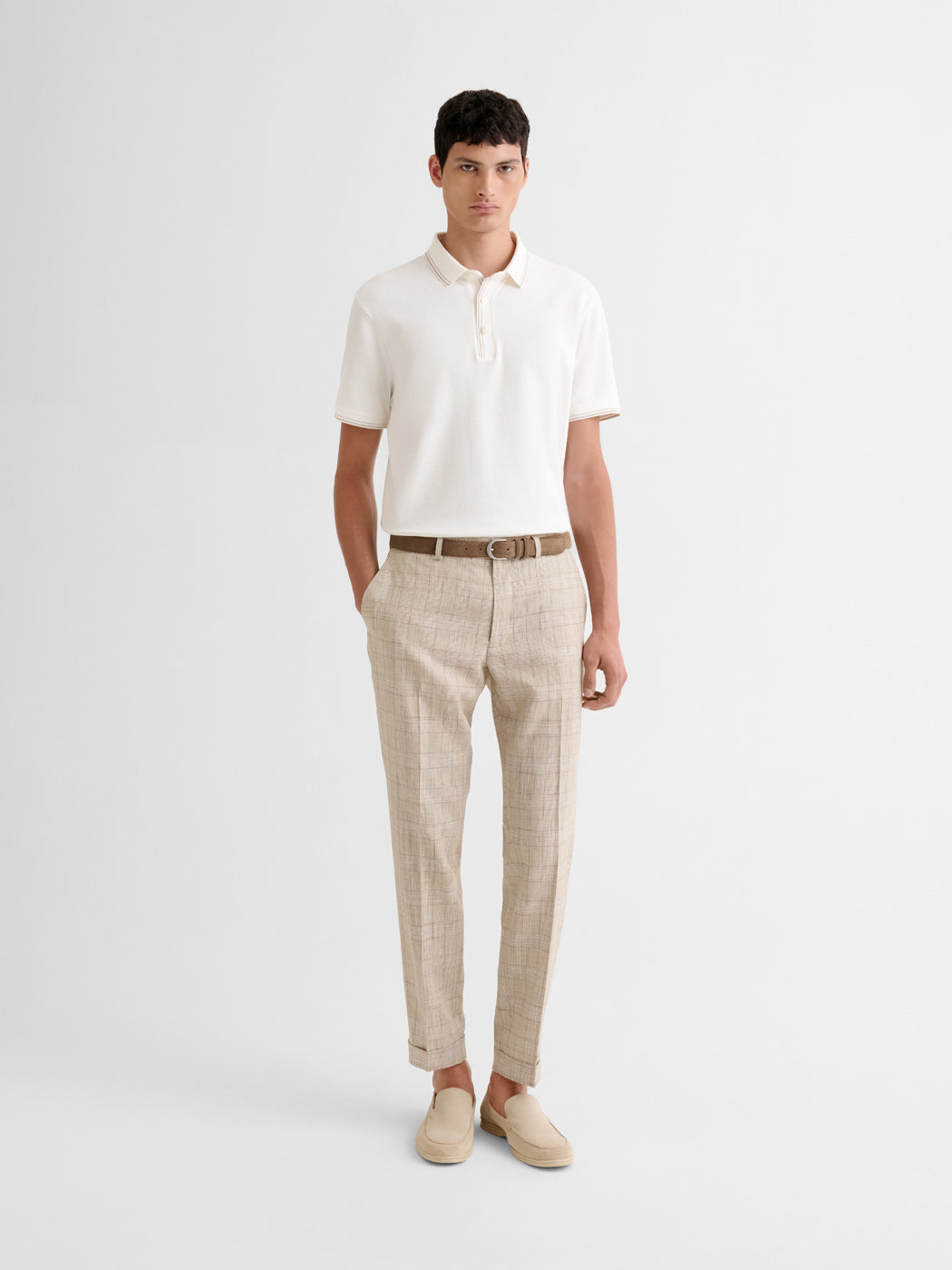 Polo boutonné en jacquard - DEVRED 1902