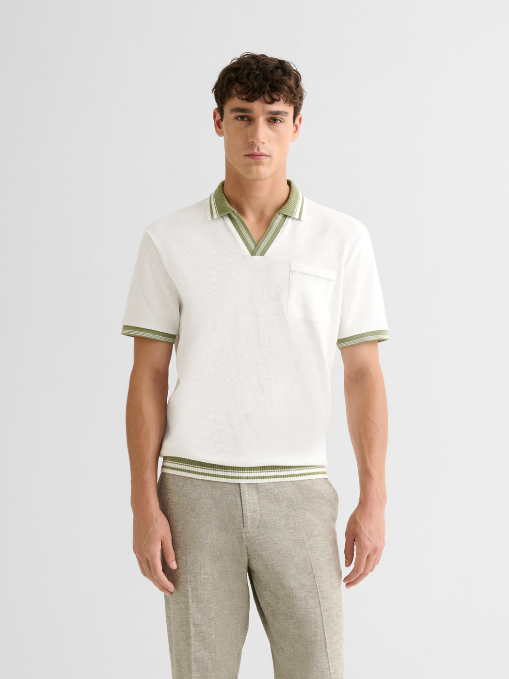 Polo col ouvert gauffré - DEVRED 1902