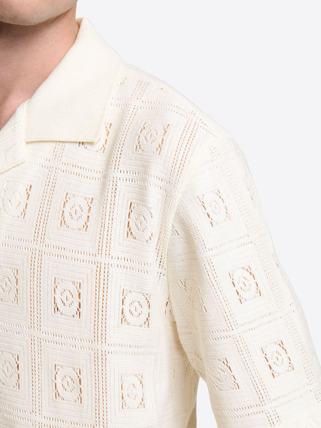 Polo col boutonné en maille crochet - DEVRED 1902