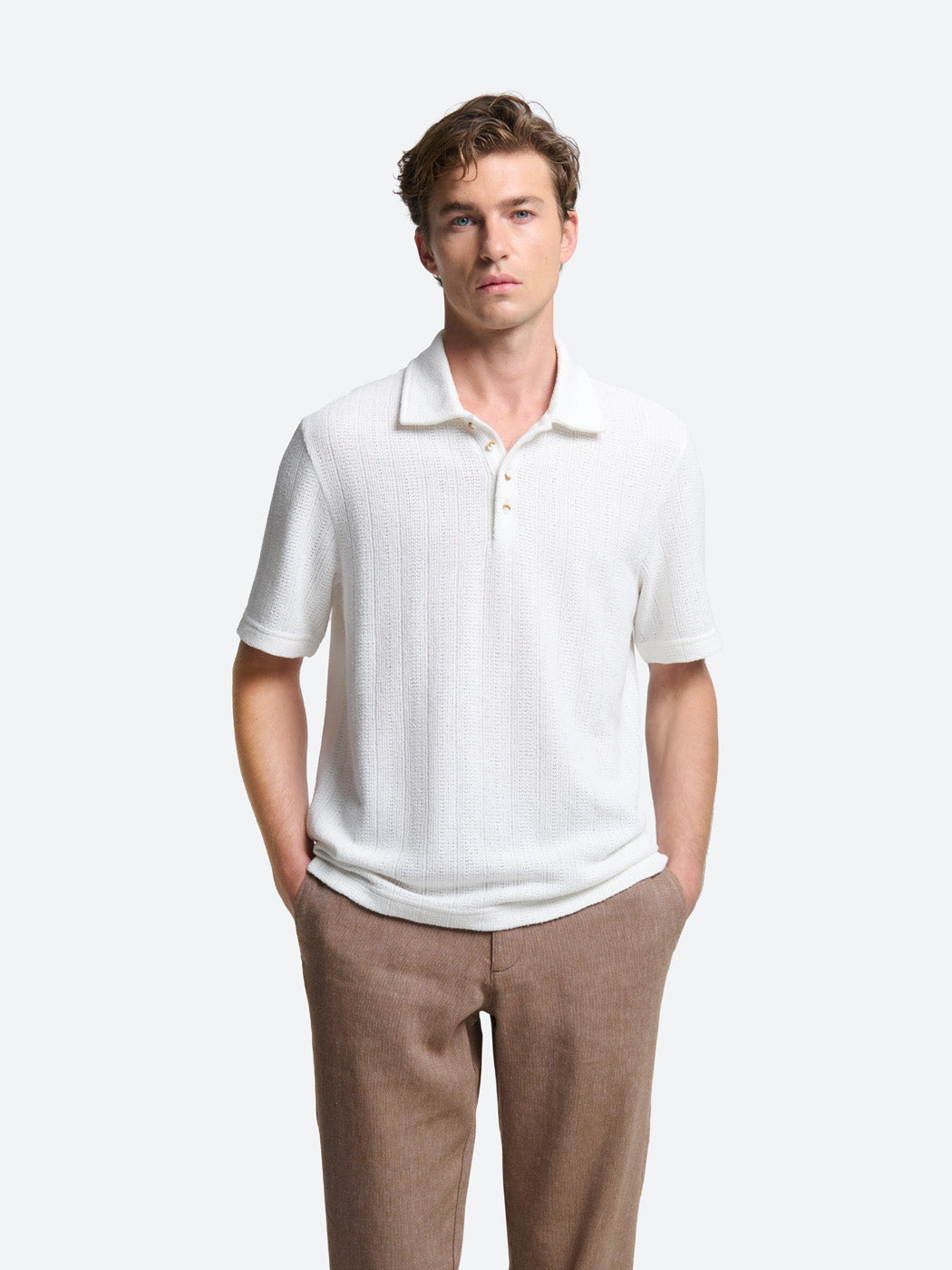 Polo col boutonné en coton - DEVRED 1902