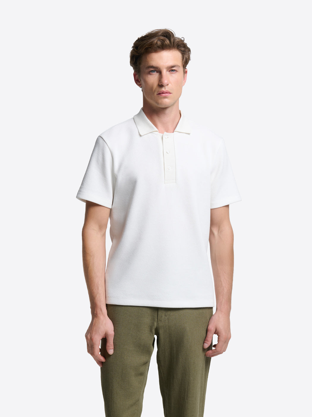 Polo regular col boutonné en coton - DEVRED 1902