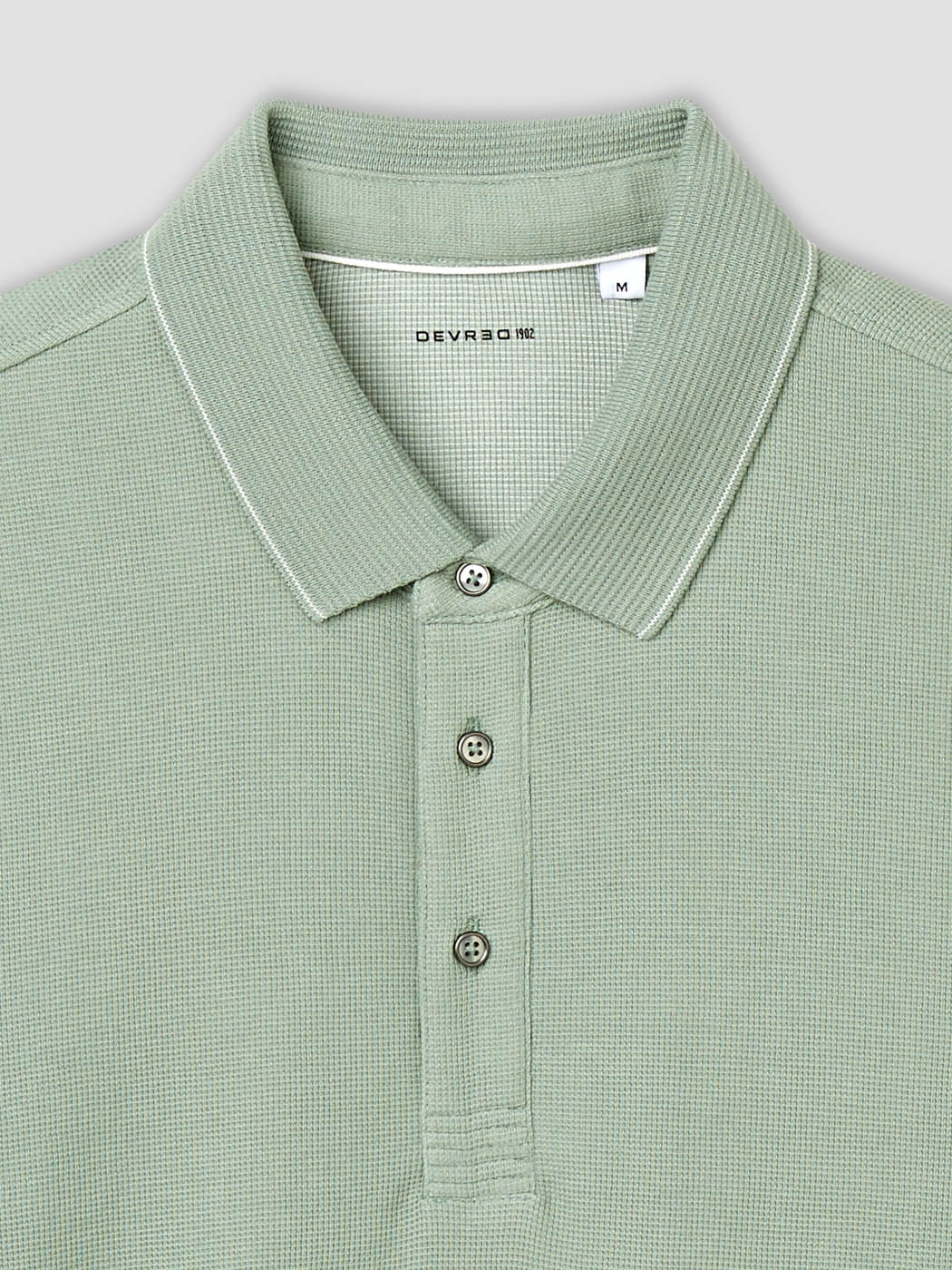 Polo boutonné gauffré - DEVRED 1902