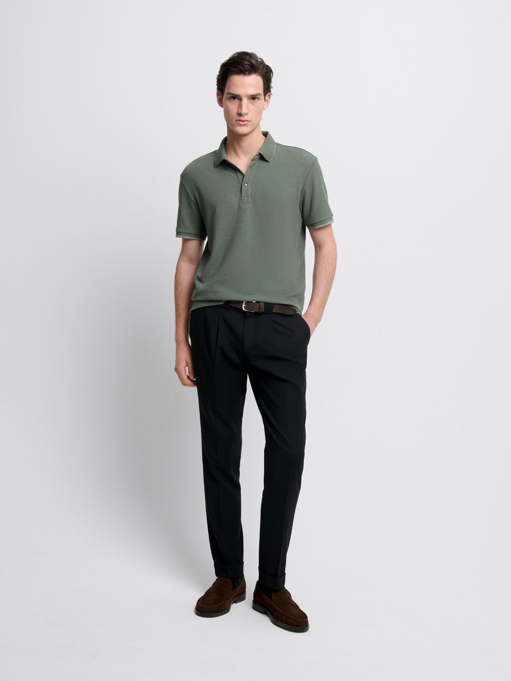 Polo col boutonné gauffré - DEVRED 1902