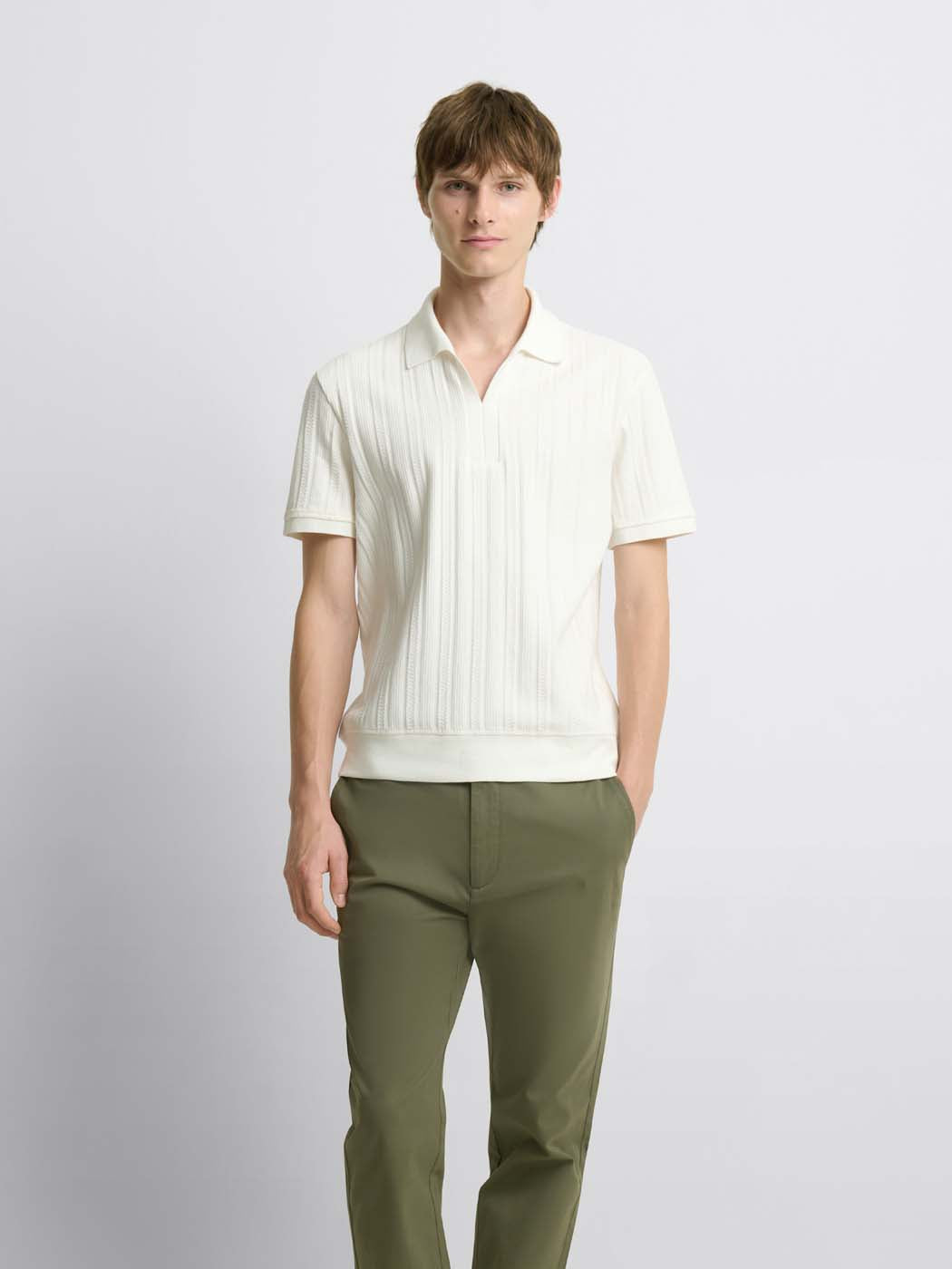 Polo col semi ouvert en coton - DEVRED 1902