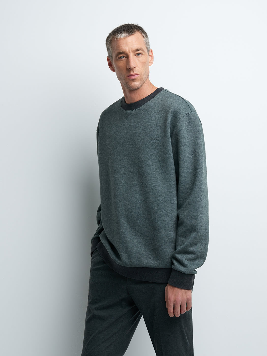 Sweat col rond bicolore - DEVRED 1902
