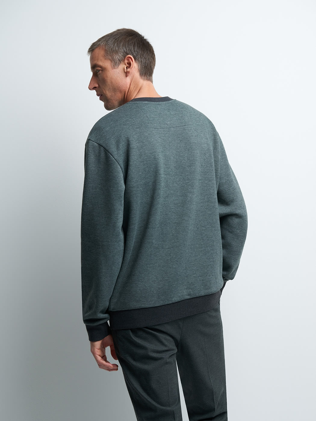 Sweat col rond bicolore - DEVRED 1902