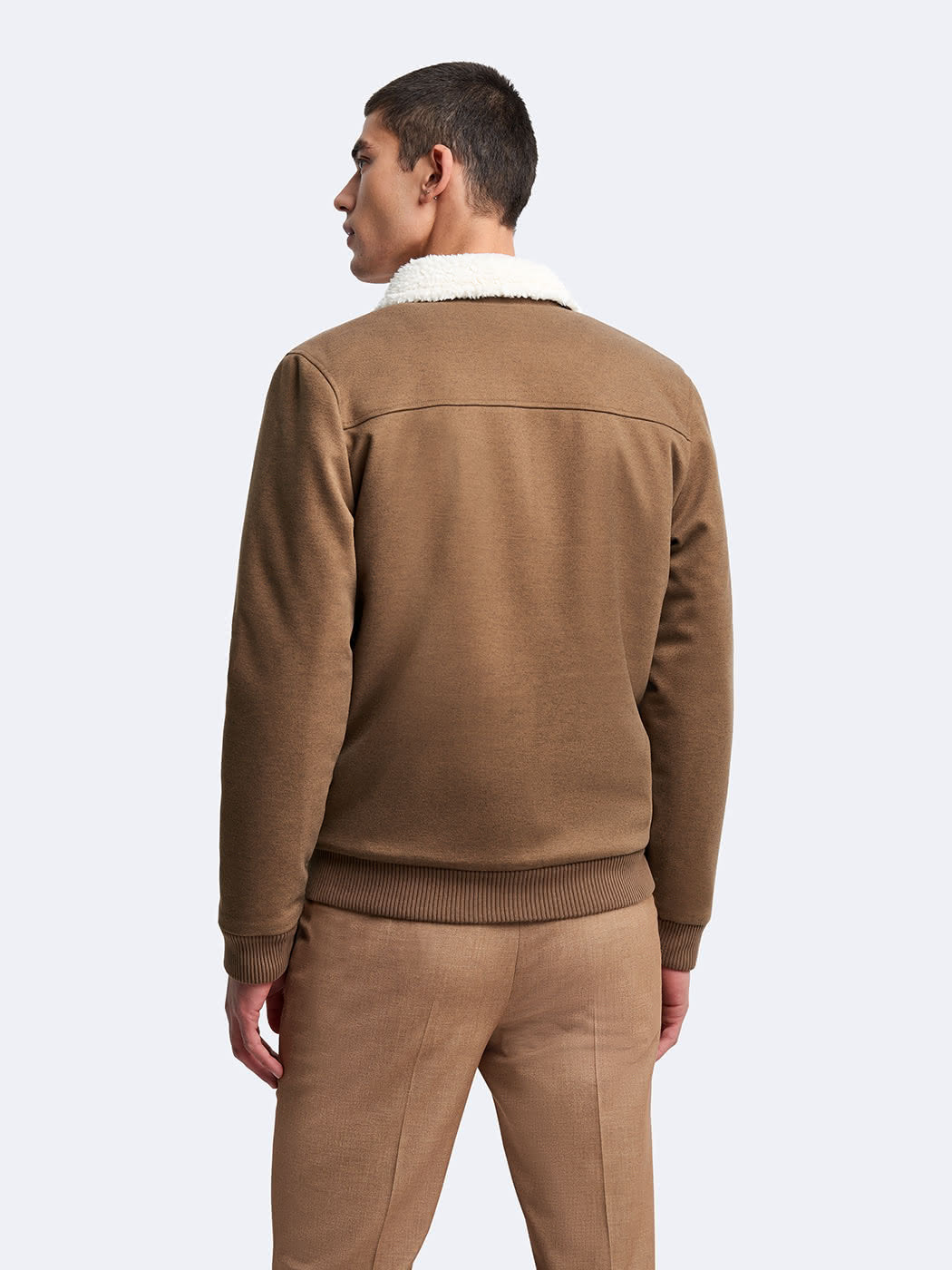 Blouson col sherpa jersey - DEVRED 1902