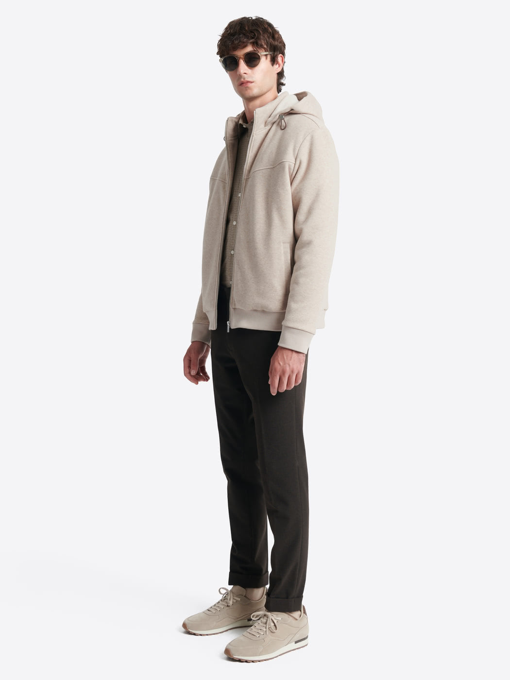 Sweat à capuche faux-uni 100% coton - DEVRED 1902