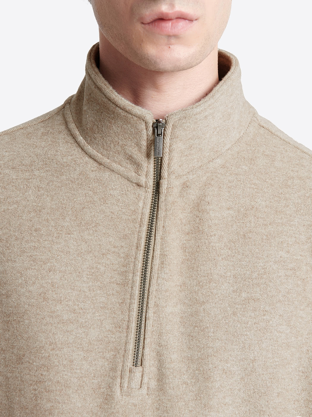 Sweat faux uni à col montant - DEVRED 1902