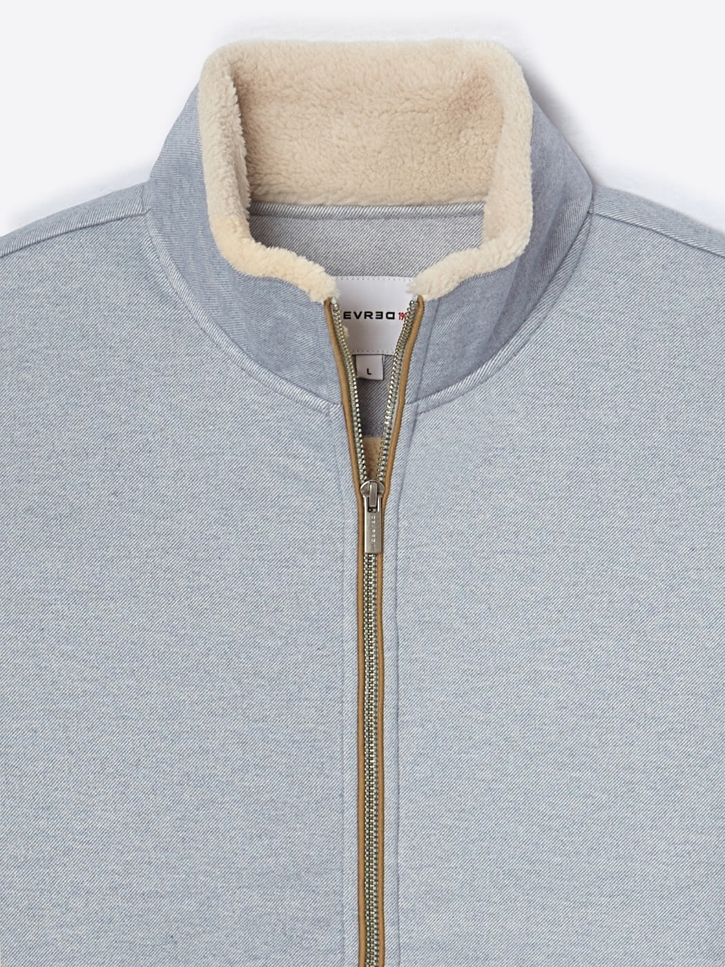 Sweat col sherpa chiné avec poches - DEVRED 1902
