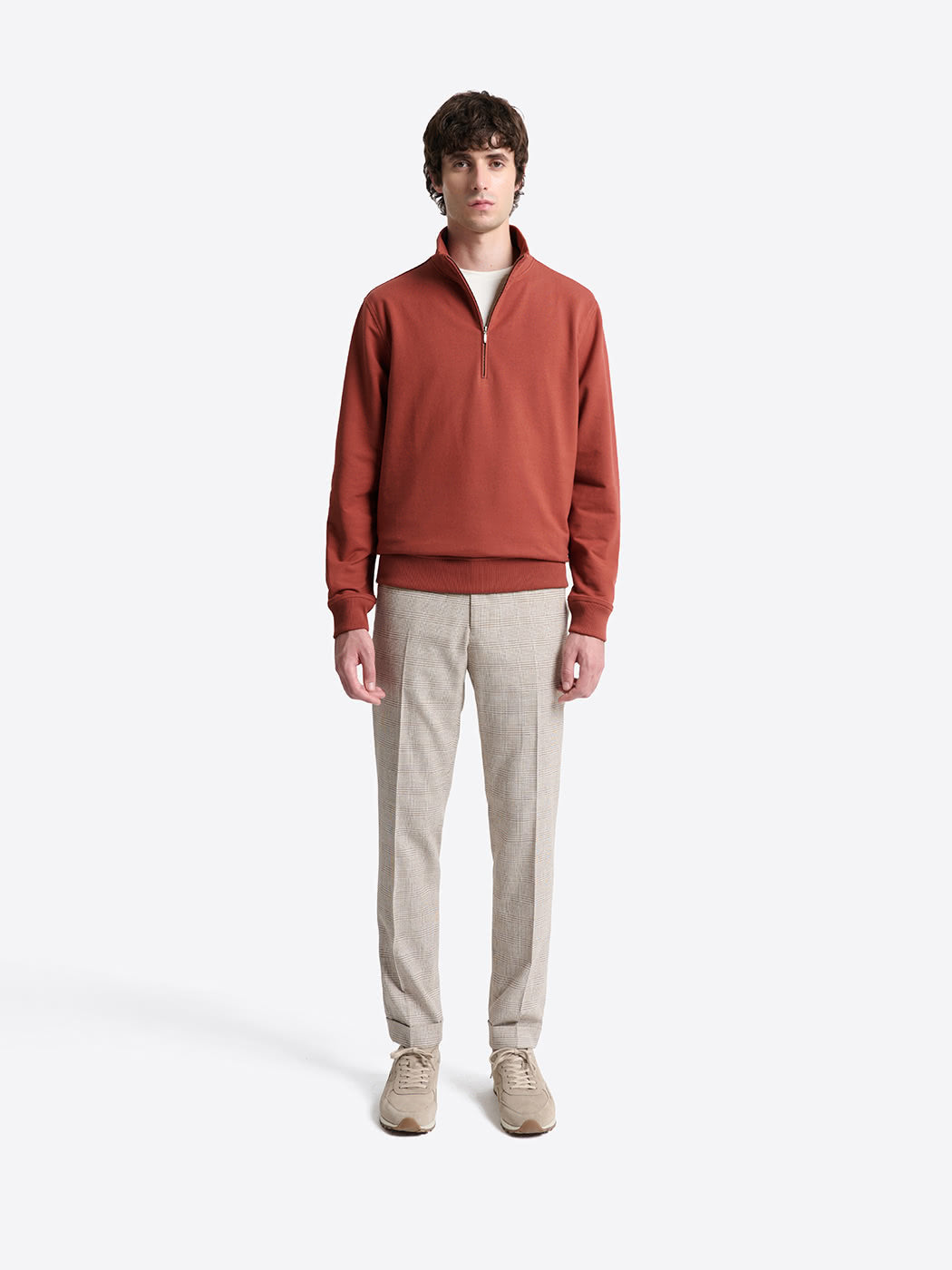 Sweat regular col montant zippé en coton - DEVRED 1902