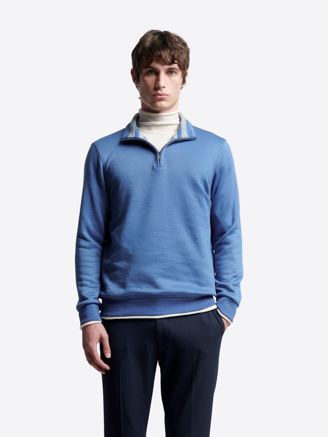 Sweat col montant zippé en coton - DEVRED 1902