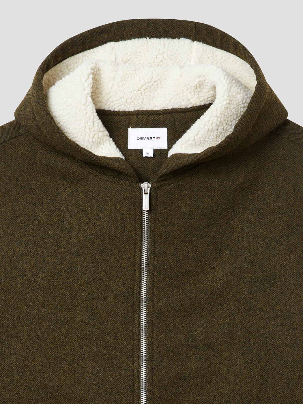 Blouson zippé à capuche en sherpa - DEVRED 1902
