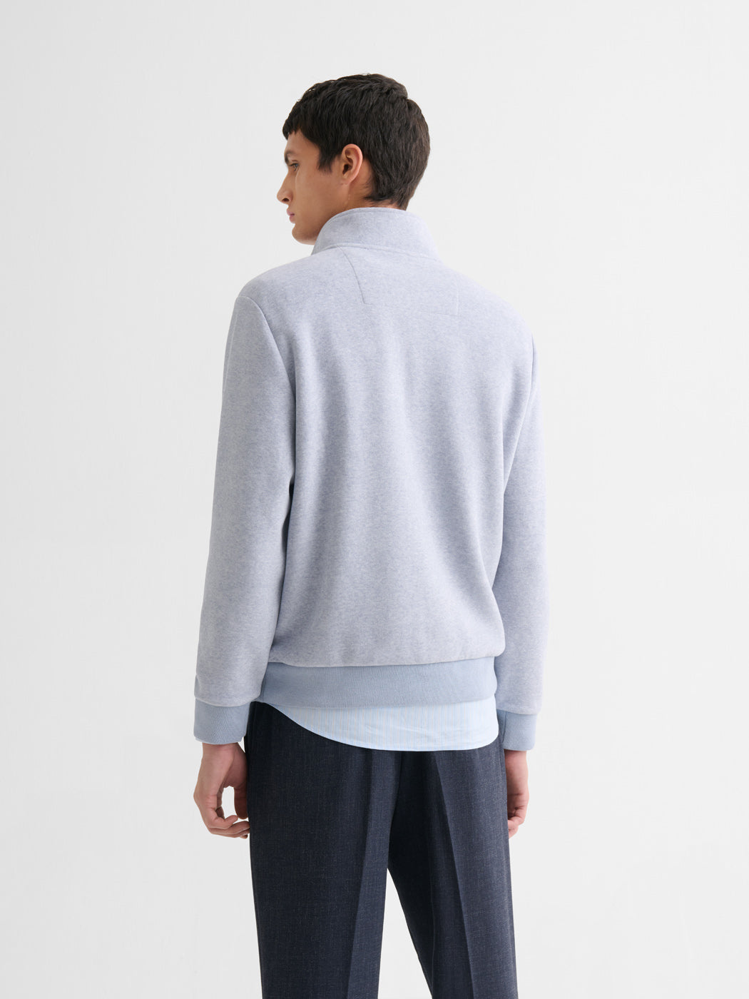 Sweat col montant zippé chiné - DEVRED 1902