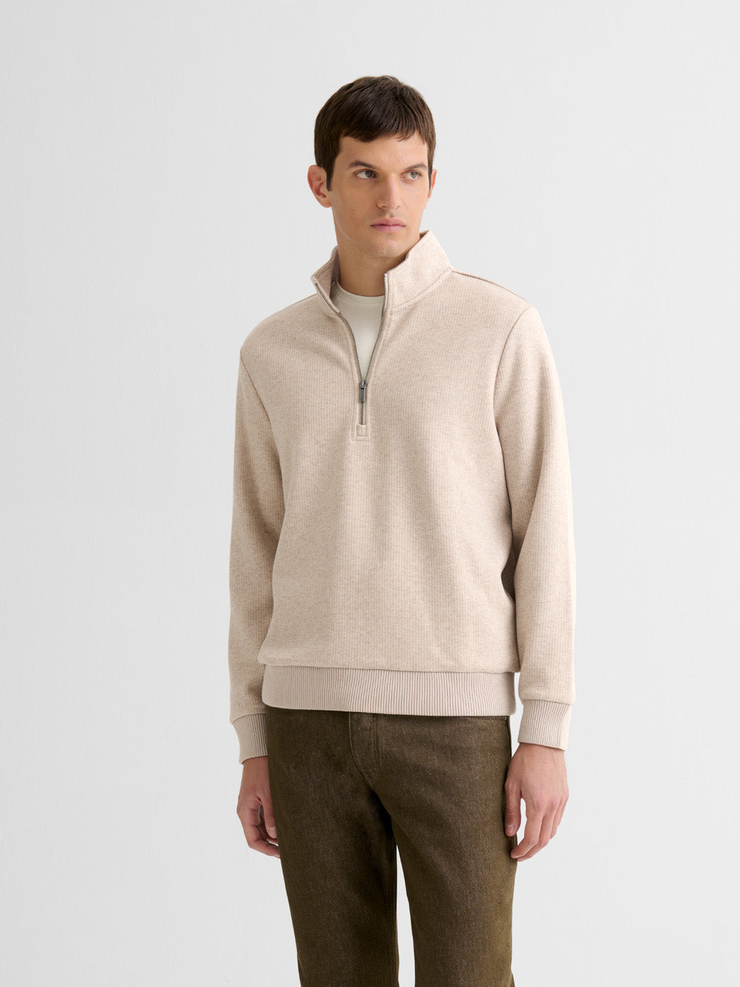 Sweat col montant zippé chiné - DEVRED 1902