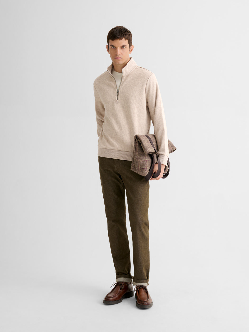 Sweat col montant zippé chiné - DEVRED 1902